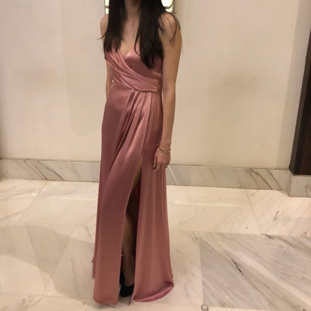 Jill Jill Steward Slip Gown Rosewood - Picture 3 of 8